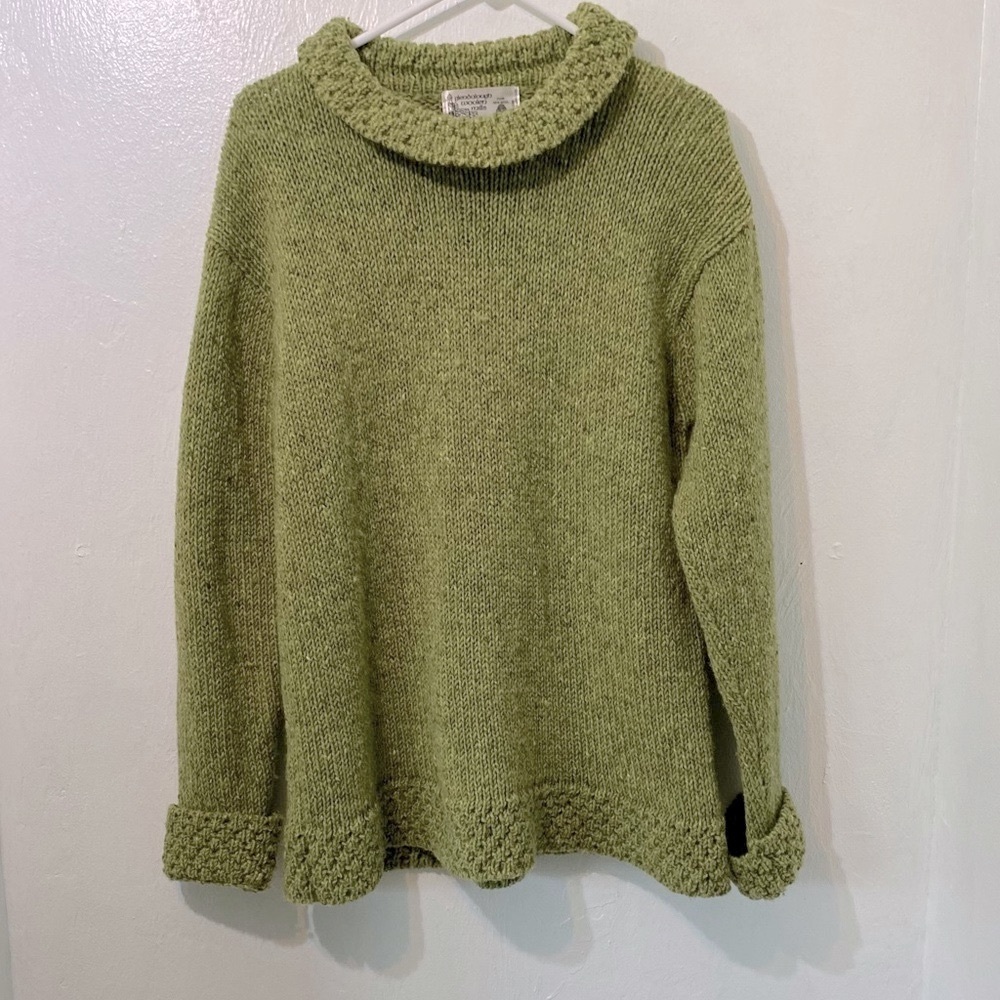 GLENDALOUGH WOOLEN MILLS HAND KNIT 100% PURE WOOL SWEATER SZ L - Picture 8 of 16